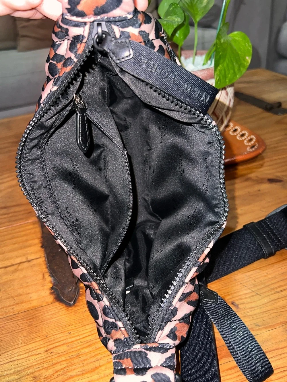 Kate Spade Quilted Leopard Print Sling Bag